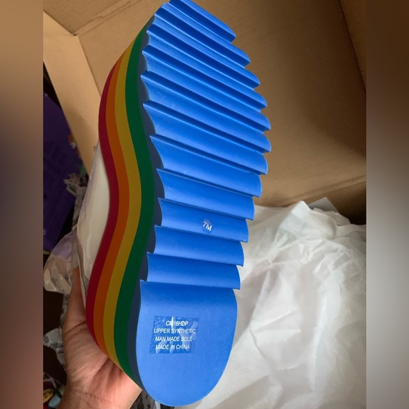 NIB Dolls Kill x Current Mood Happy Daze Platforms Shoes Size US 7 Women - Picture 10 of 11